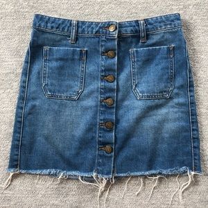 BDG Urban Outfitters Button Front Denim Skirt